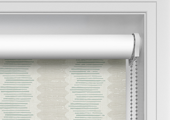 Zig Zag Stripe, Green Seaglass - Twist&Fit Roller Blind - Image 11